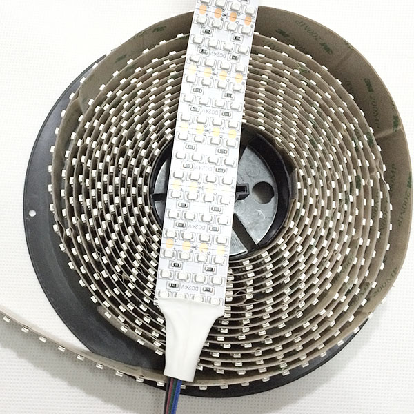 Quad Row Brightest RGB DC24V with Single Color 3528 LEDs Flexible LED Light Strip 2400LEDs per 16.4 Feet Engineering lighting Quad Row Brightest RGB DC24V with Single Color 3528 LEDs Flexible LED Light Strip 2400LEDs per 16.4 Feet Engineering lighting